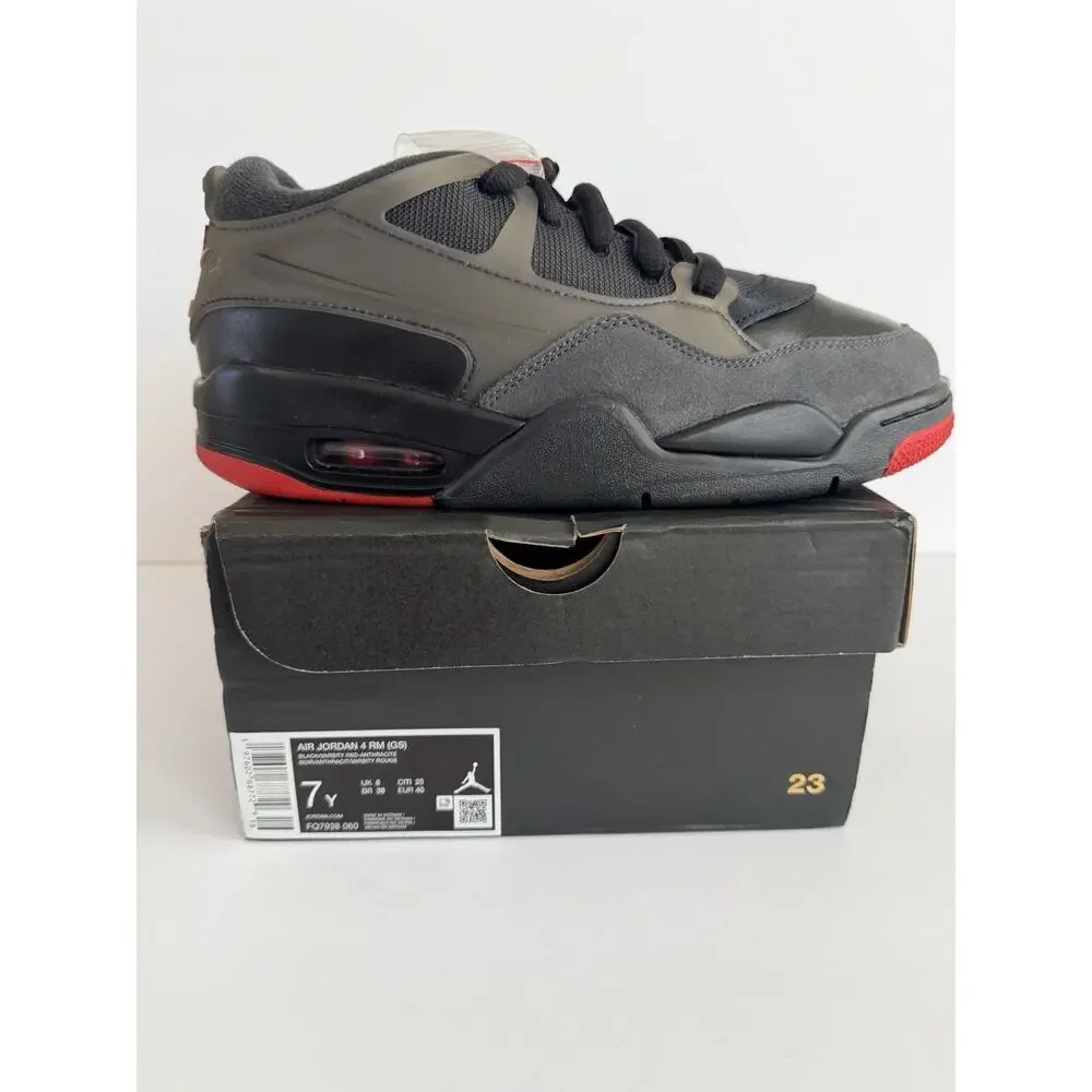 Jordan Air Jordan 4 RM Sneakers Black/Red/Anthracite US 7Y/8.5W FQ7938-060